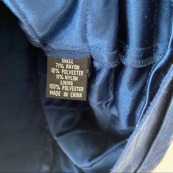 Adrianna Papell Occasions Navy Blue Tiered Sleeveless Cocktail Dress Women’s 10 - Picture 13 of 16